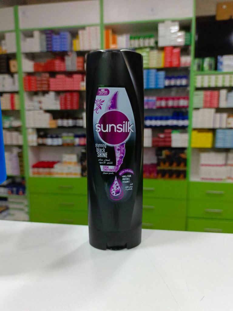 Sunsilk Кондиционер-сыворотка для волос Потрясающий блеск черного с протеином жемчуга и витамином Е 350 мл