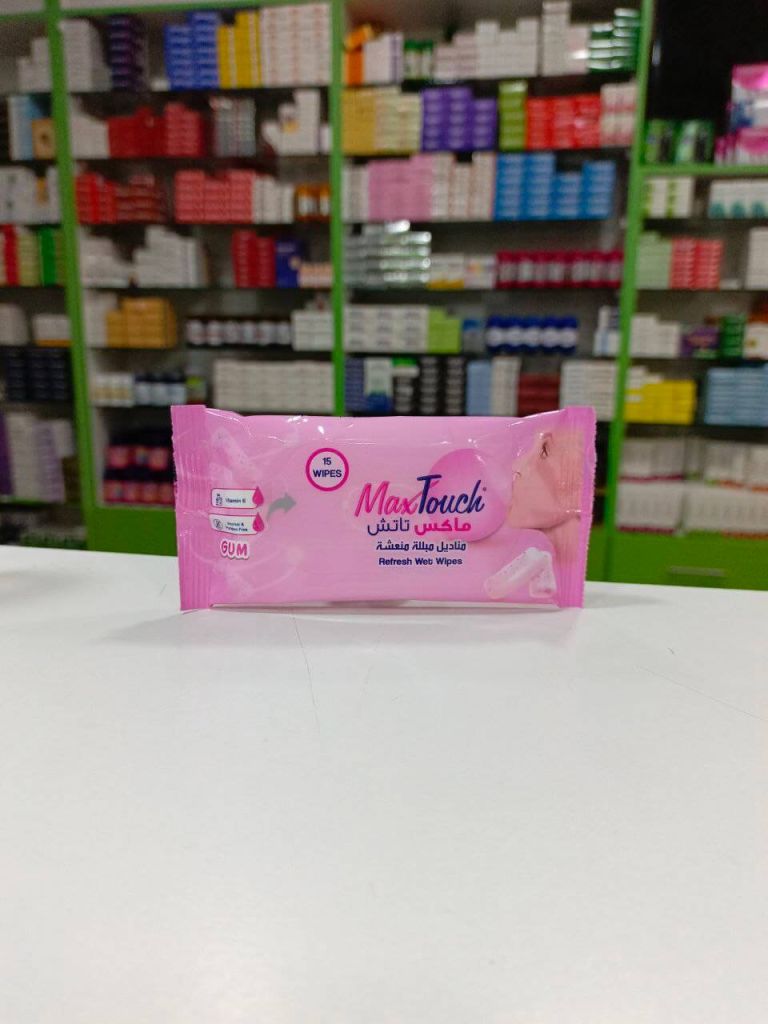 Max Touch Refresh wet wipes with vitamin E bubble gum flavor 15 pcs