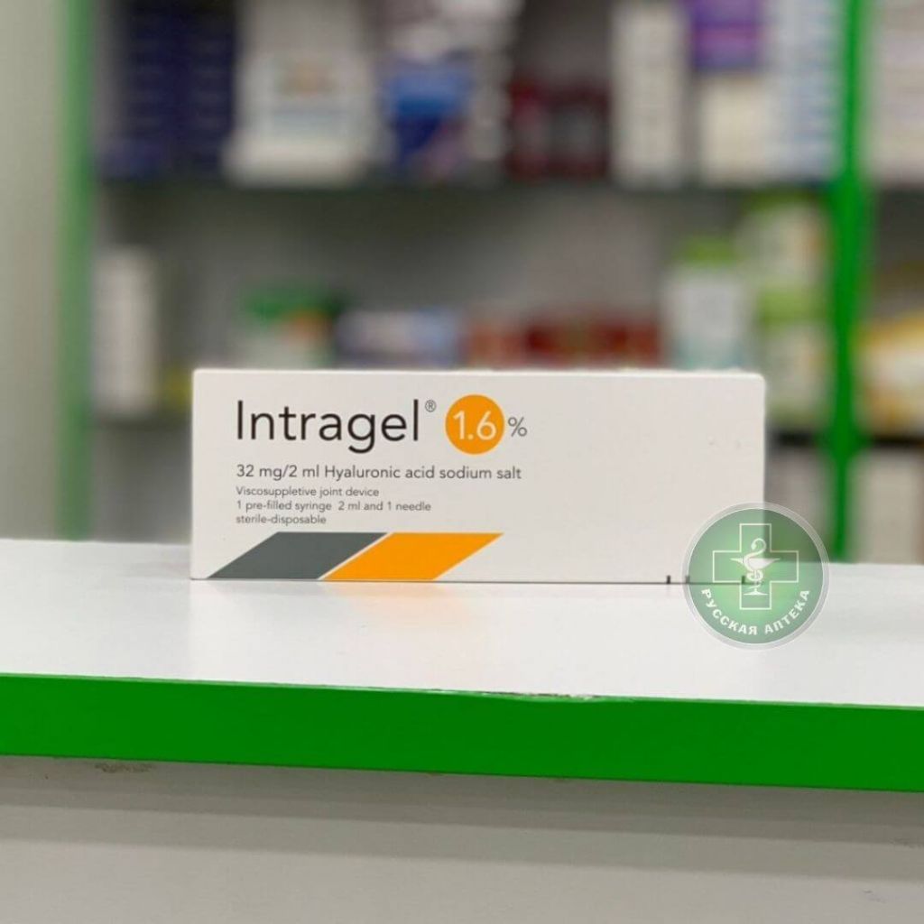 Intragel 1,6%, 1 filled syringe