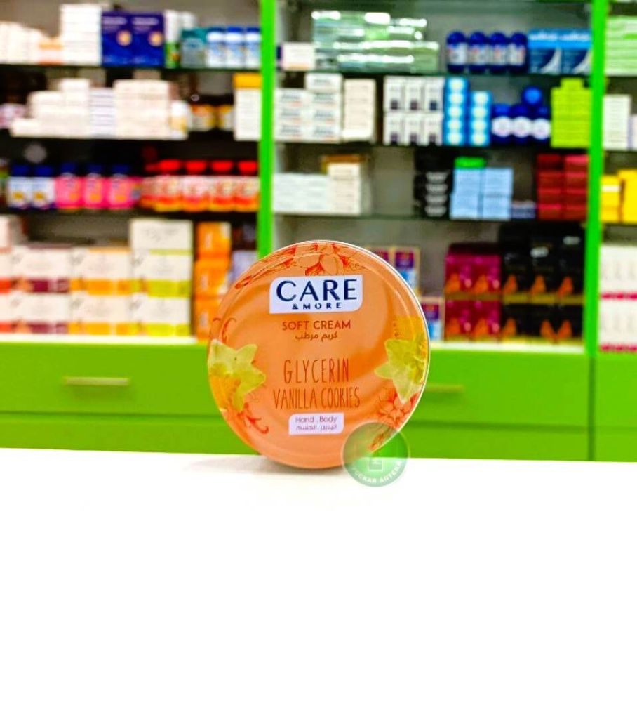 Care & More Glycerin hand & body soft cream Vanilla cookies 75 ml