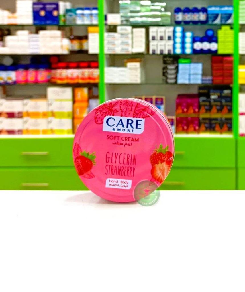 Care & More Glycerin hand & body soft cream Strawberry 125 ml