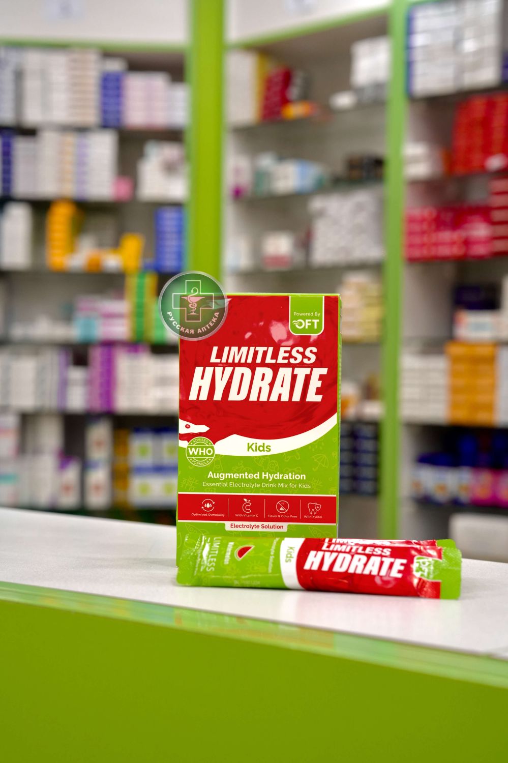 Limitless Hydrate Kids Electrolyte mix drink watermelon flavor 6 stick packs