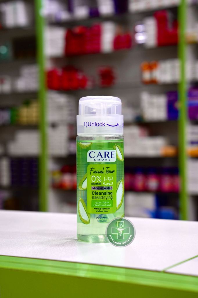 Care & More Facial toner with micellar water for oily skin 150 ml