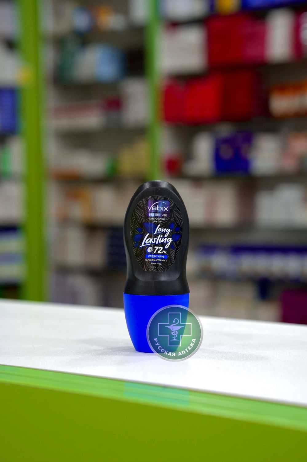 Vebix Deo Men’s Roll‑On Antiperspirant 72h with Glycerin and Vitamin E “Fresh Wave” 50 ml