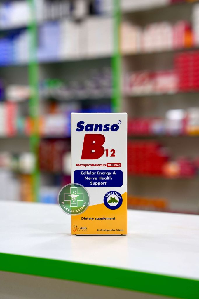 Sanso B12 1000 mcg mint flavor 28 tablets