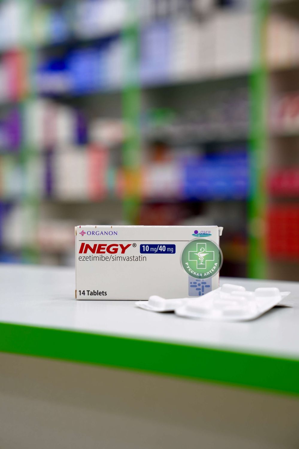 Inegy 10/40 mg 14 tablets