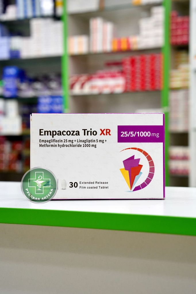 Empacoza Trio XR 25/5/1000 mg 30 tablets