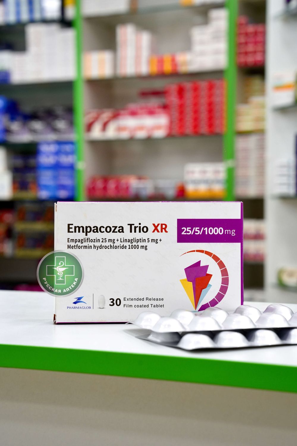 Empacoza Trio XR 25/5/1000 mg 30 tablets