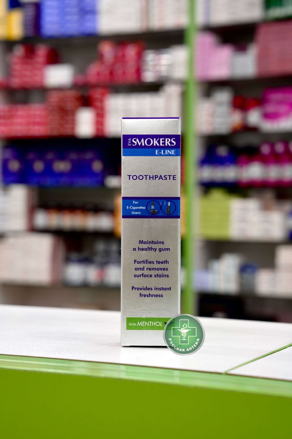 Eva Smokers E-Line Toothpaste with menthol for e-cigarettes users 50 gm
