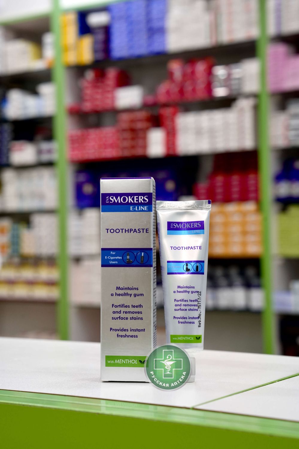 Eva Smokers E-Line Toothpaste with menthol for e-cigarettes users 50 gm