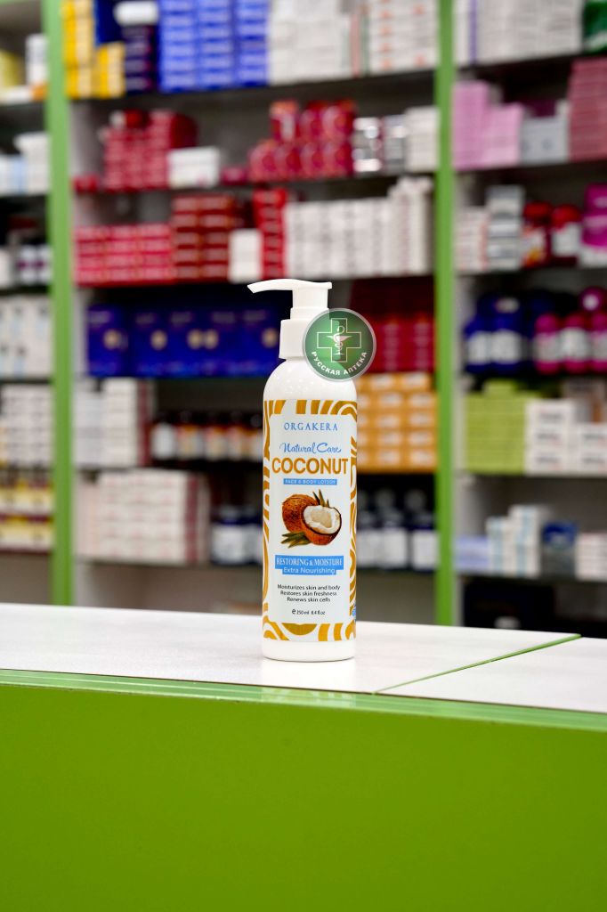 Orgakera Natural care Coconut face & body lotion 250 ml