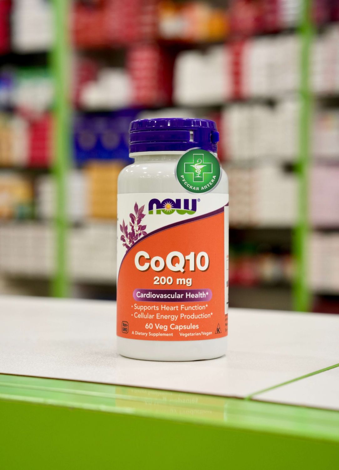 NOW Коэнзим Q10 200 мг 60 капсул