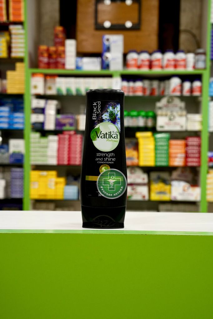 Vatika Hair conditioner Strength & Shine for weak, dull hair with black seed extract 360 ml