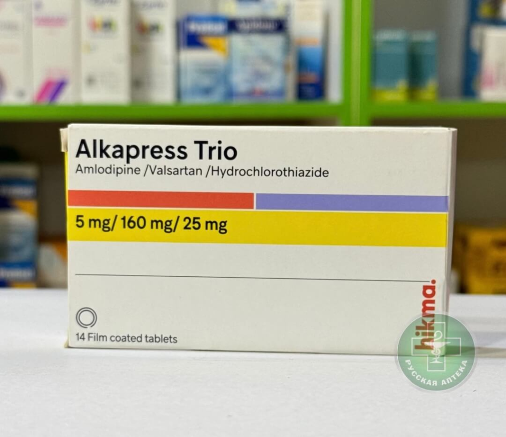 Alkapress Trio 5/160/25 mg 14 tablets