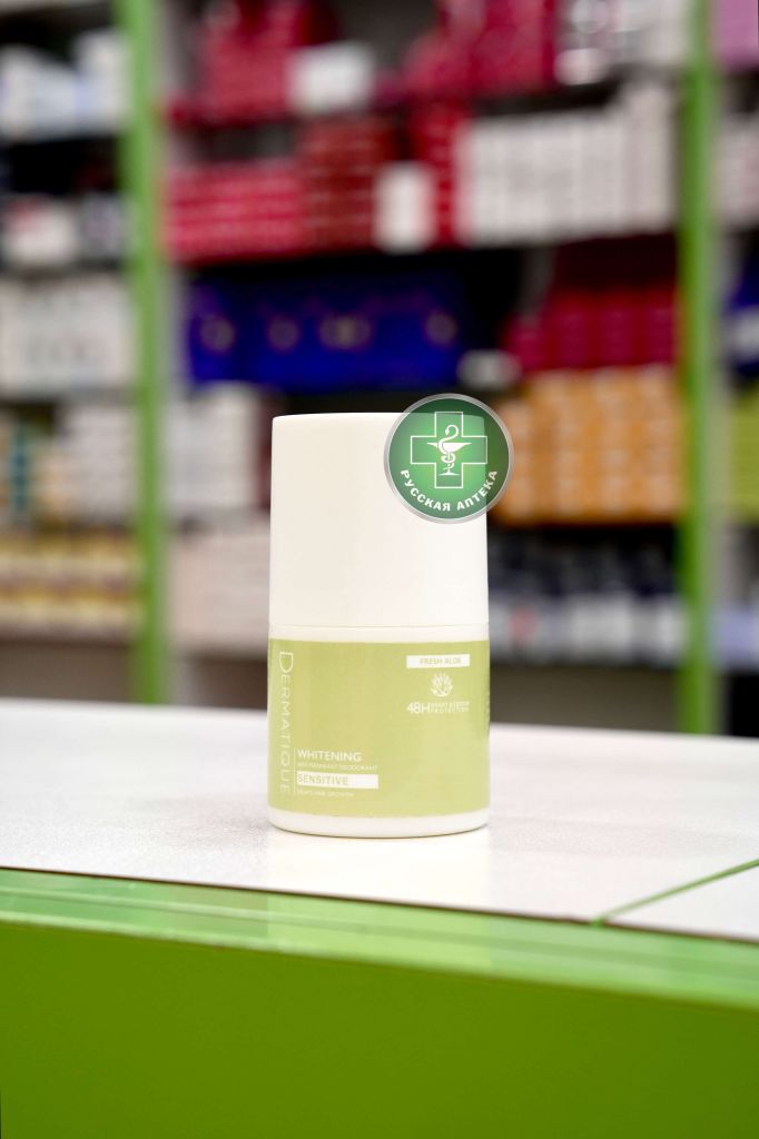 Дерматик Осветляющий дезодорант антиперспирант для чувствительной кожи Свежий Алоэ 40 мл