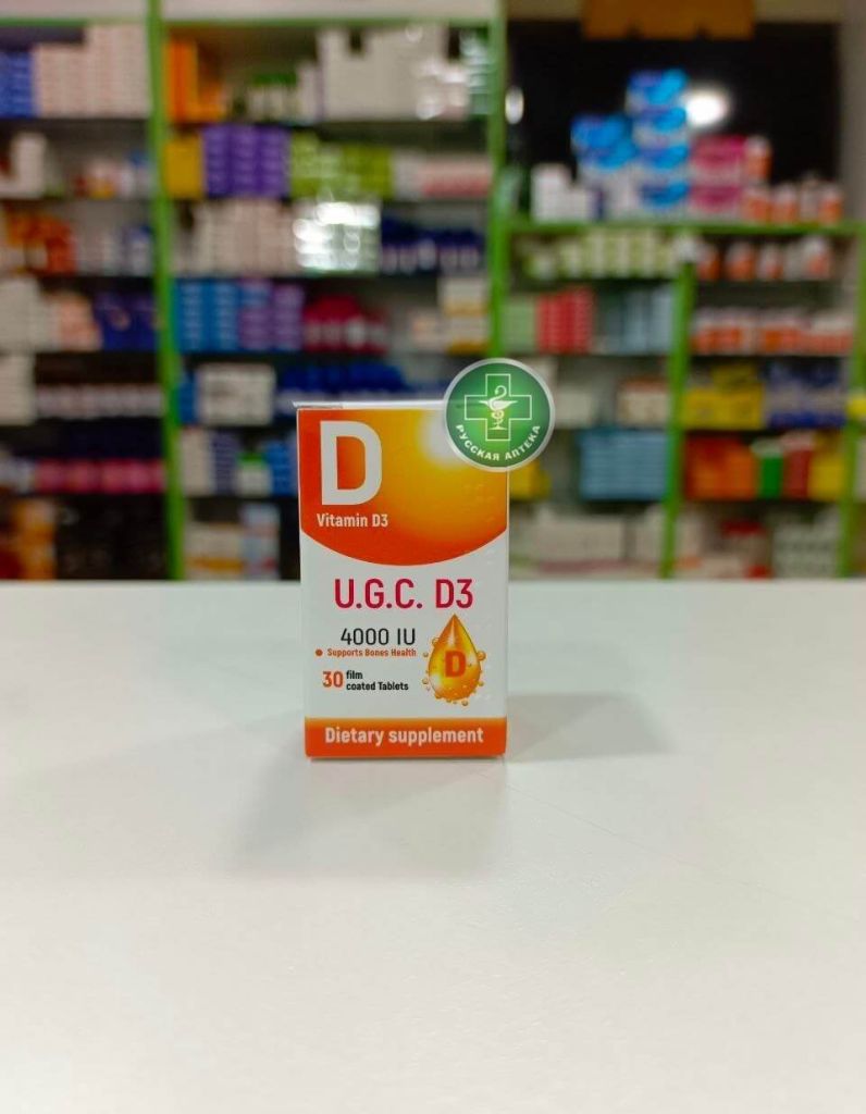 UGC Vitamin D3 4000 IU 30 tablets