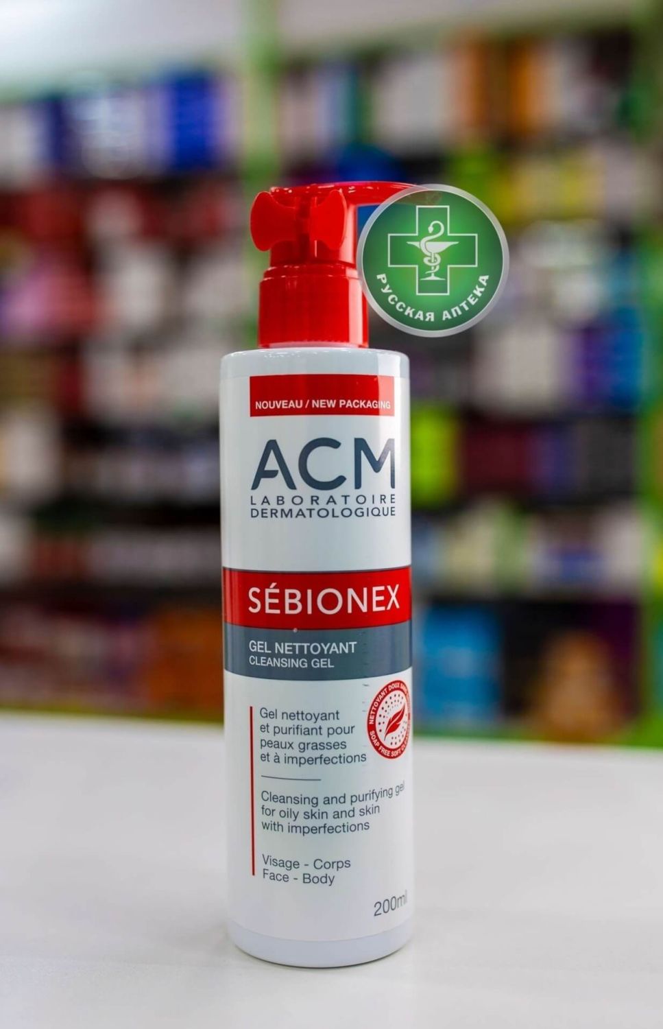 ACM Sebionex Cleansing gel for oily and combination acne-prone skin, 200 ml