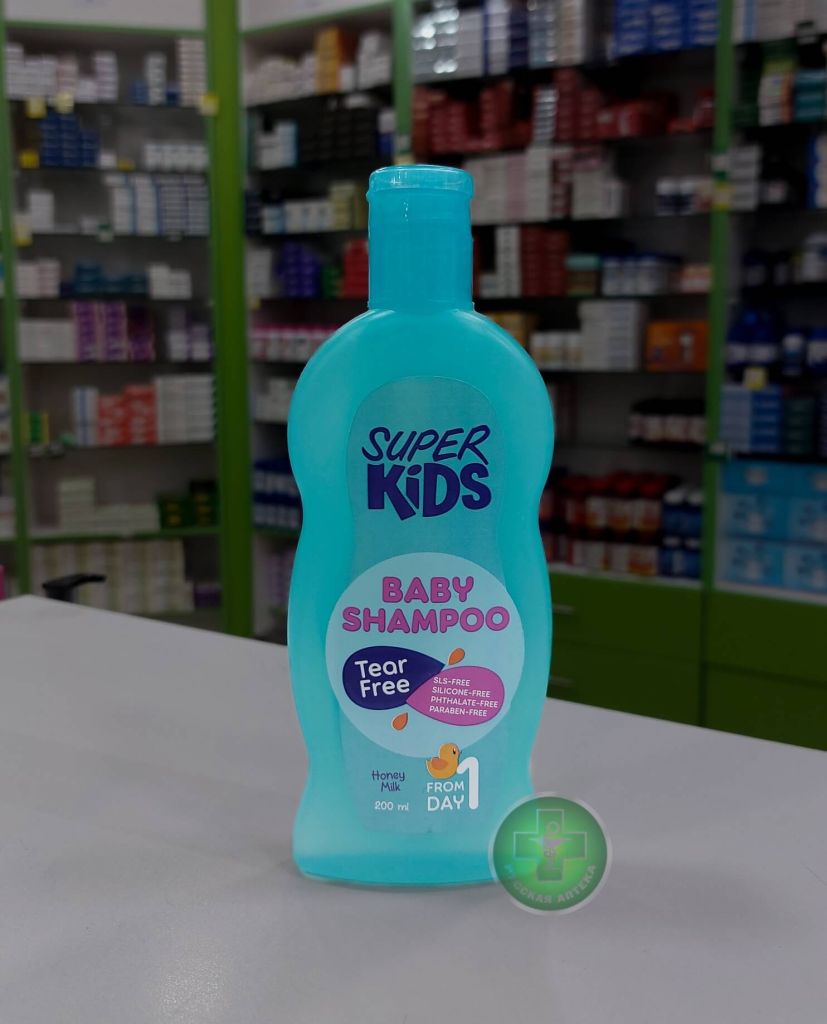 Super Kids Baby Shampoo from birth, hypoallergenic and tear-free 200 ml