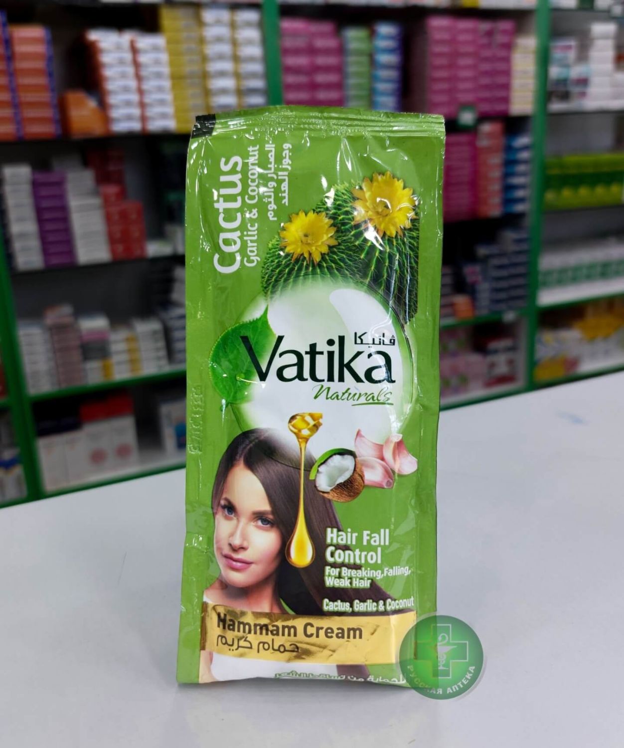 Vatika Anti-hair fall cream mask with cactus, garlic & coconut 35 g