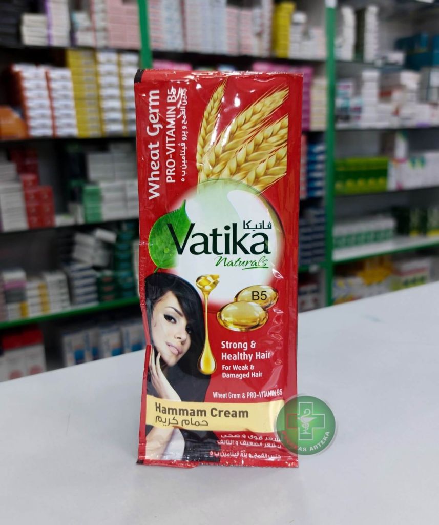 Vatika Hair mask with wheat germ oil and Pro-Vitamin B5, for repair, protection & strengthening 35 g