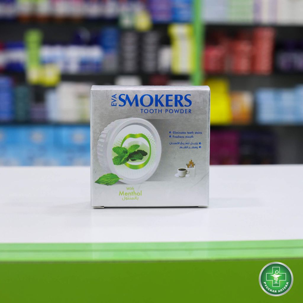 EVA SMOKERS Tooth powder with menthol 40 g