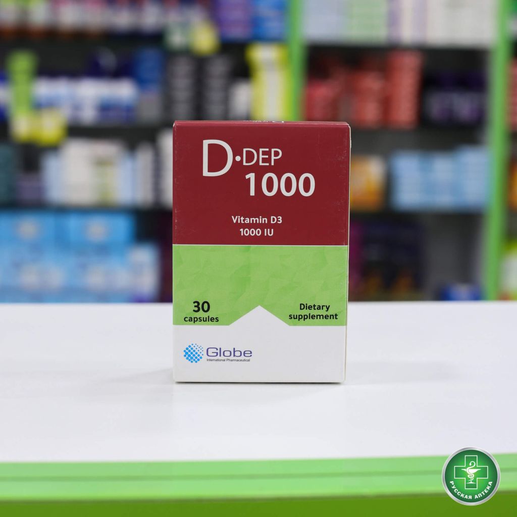 D-Dep Vitamin D3 1000 IU 30 capsules