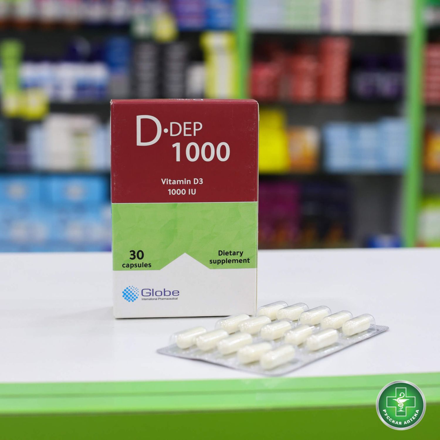 D-Dep Vitamin D3 1000 IU 30 capsules