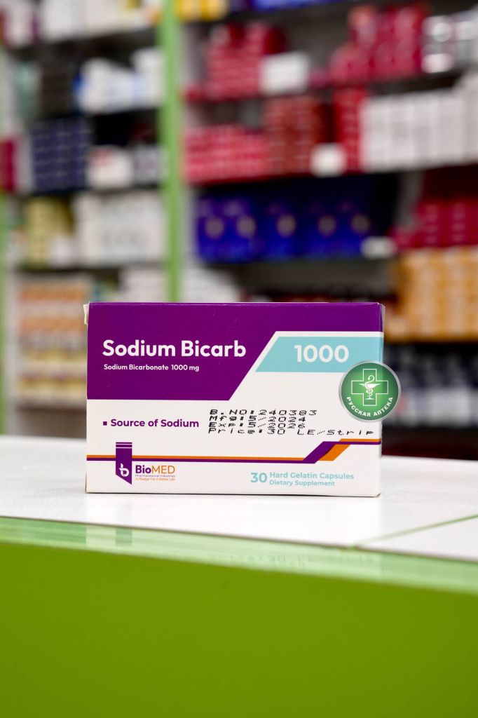 Sodium Bicarb 1000 mg 30 capsules