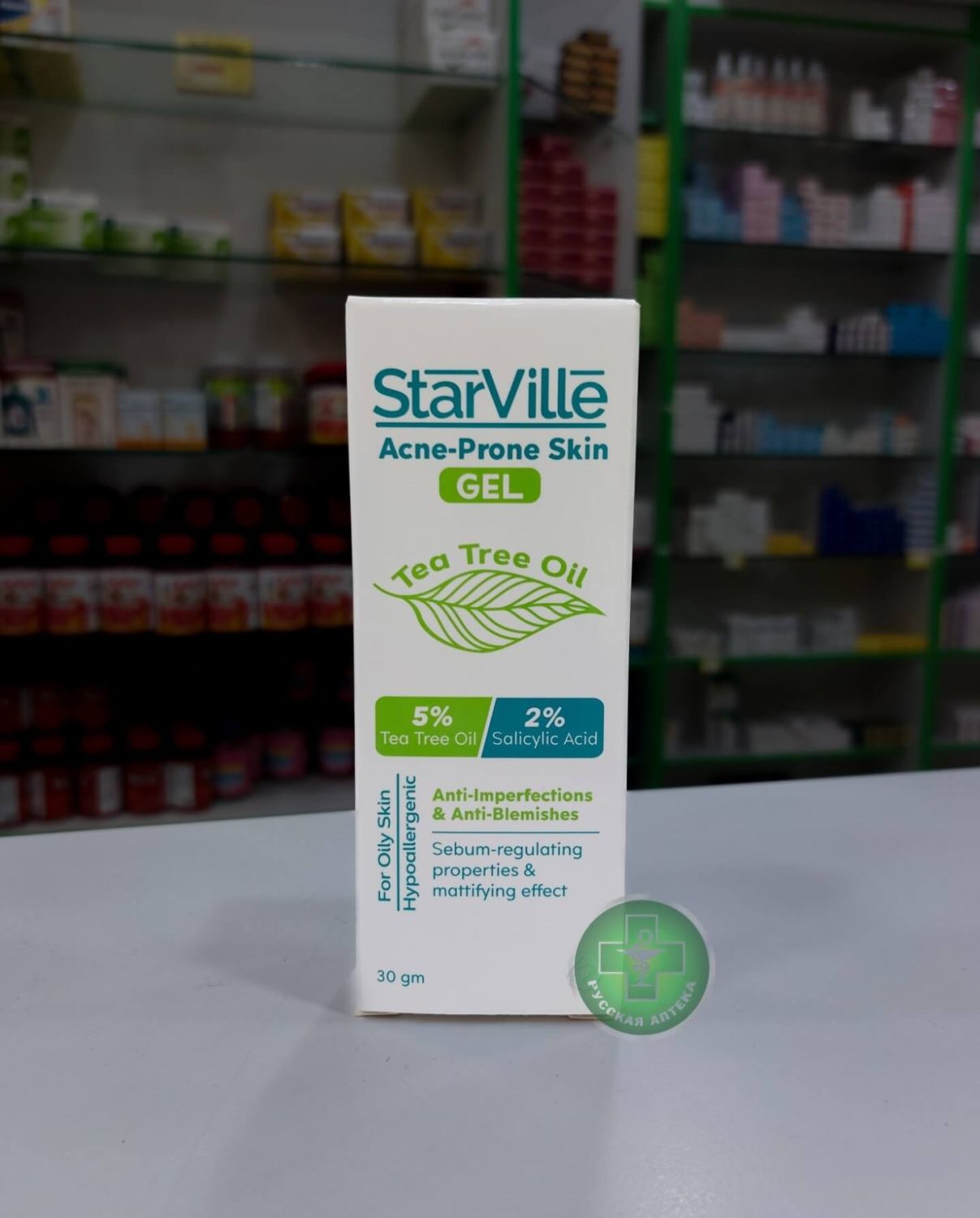 StarVille Anti-acne facial gel with 5% Tea tree oil and 2% salicylic acid 30 g