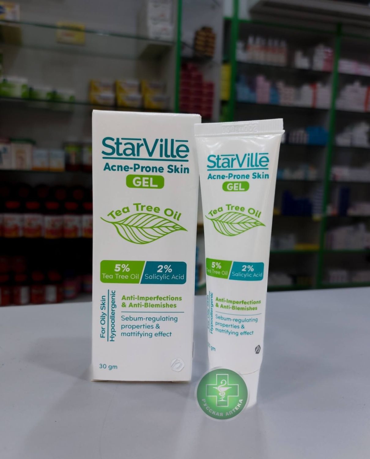 StarVille Anti-acne facial gel with 5% Tea tree oil and 2% salicylic acid 30 g