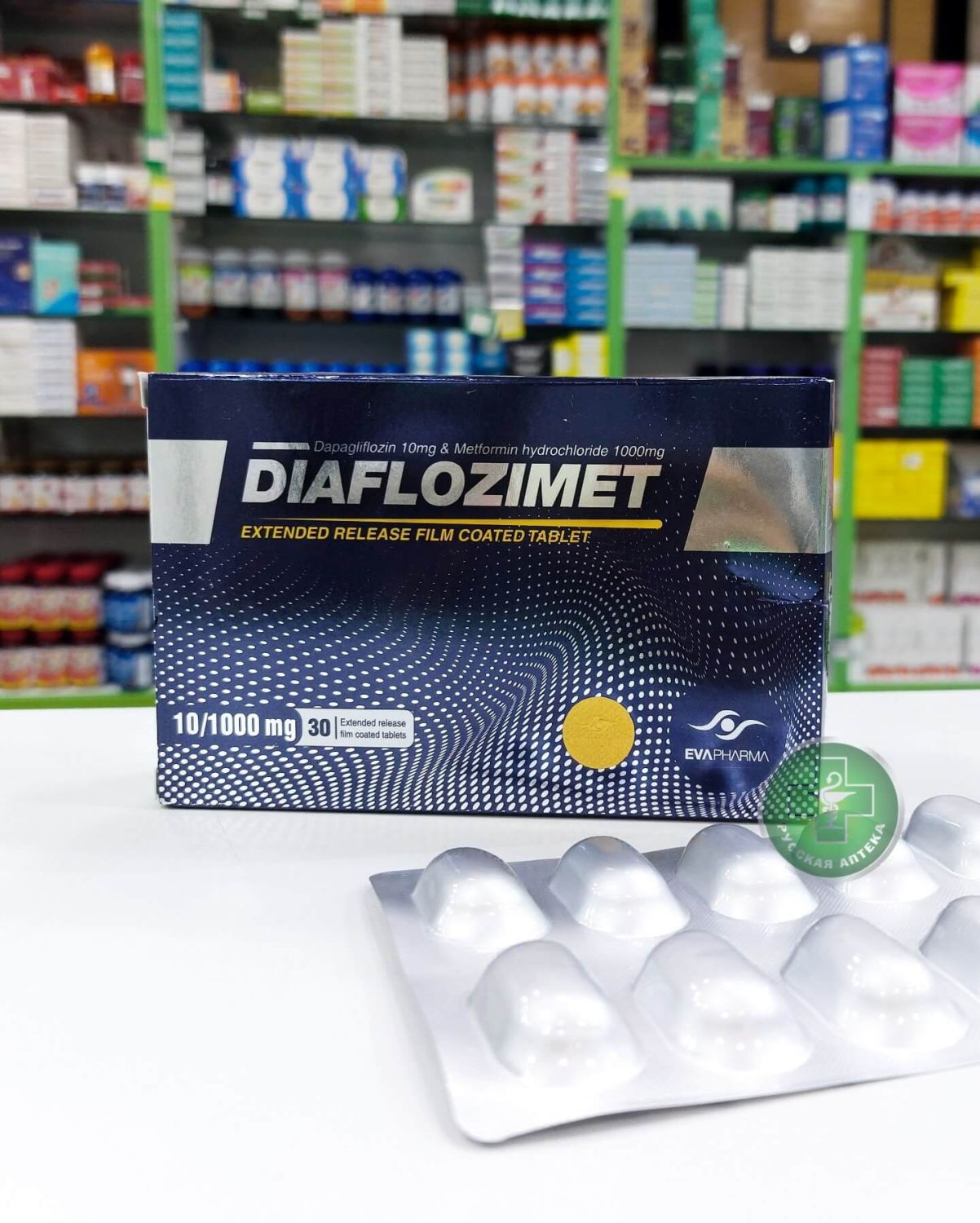 Diaflozimet 10 mg/1000 mg 30 tablets