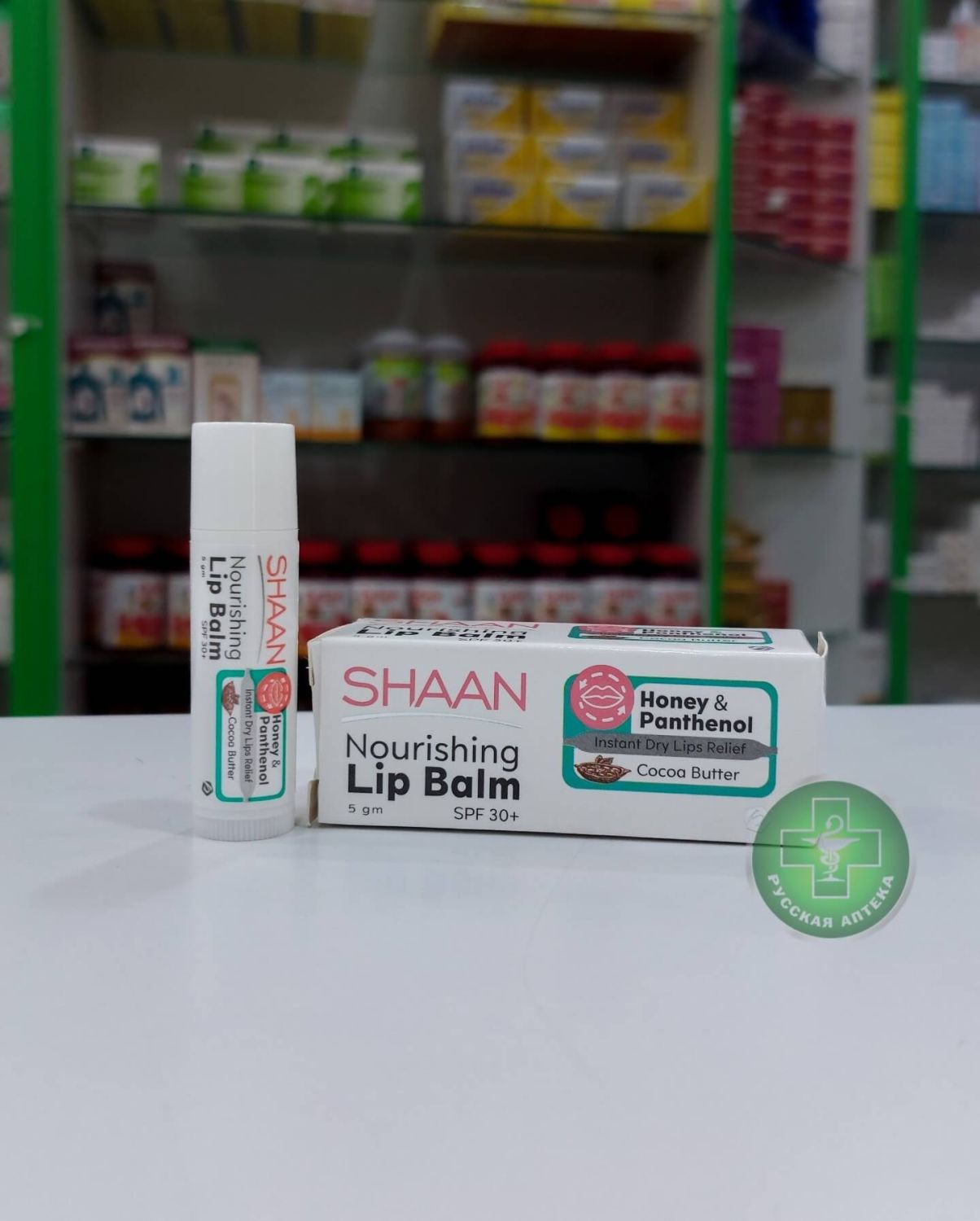 SHAAN Питательный бальзам для губ с мёдом, пантенолом и SPF 30+ 5 г