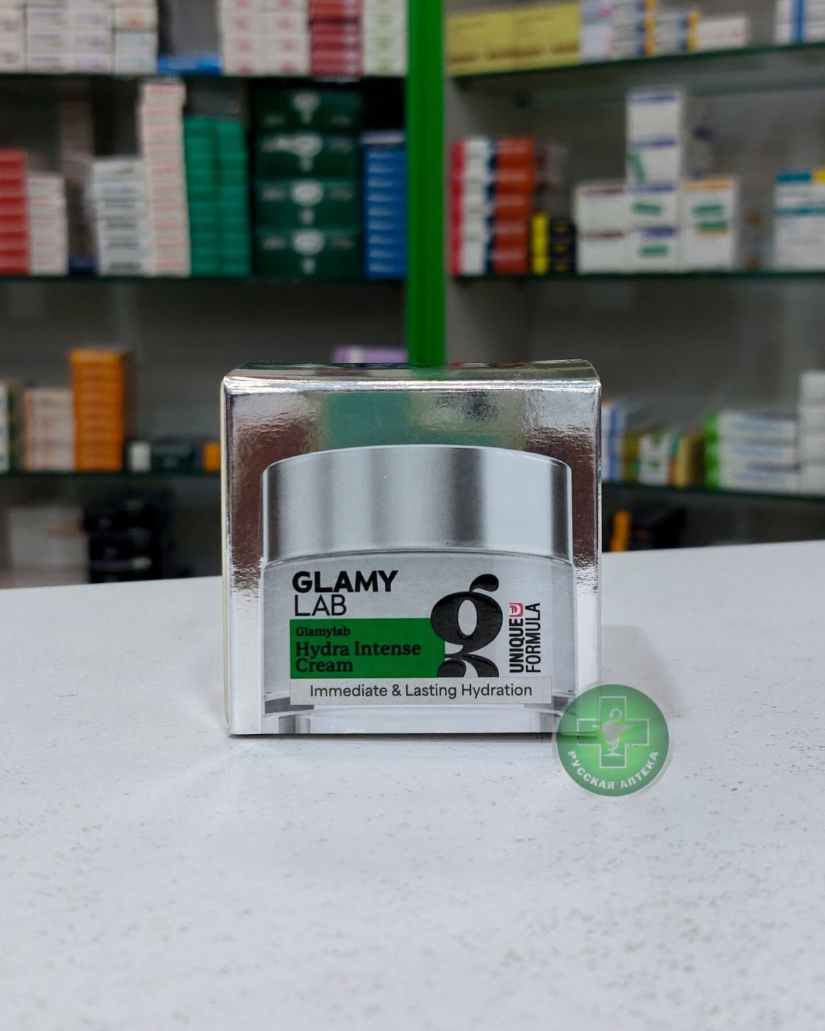 GLAMY LAB Hydra intense moisturizing cream with aloe vera, chamomile and ginseng for face and neck 50 g