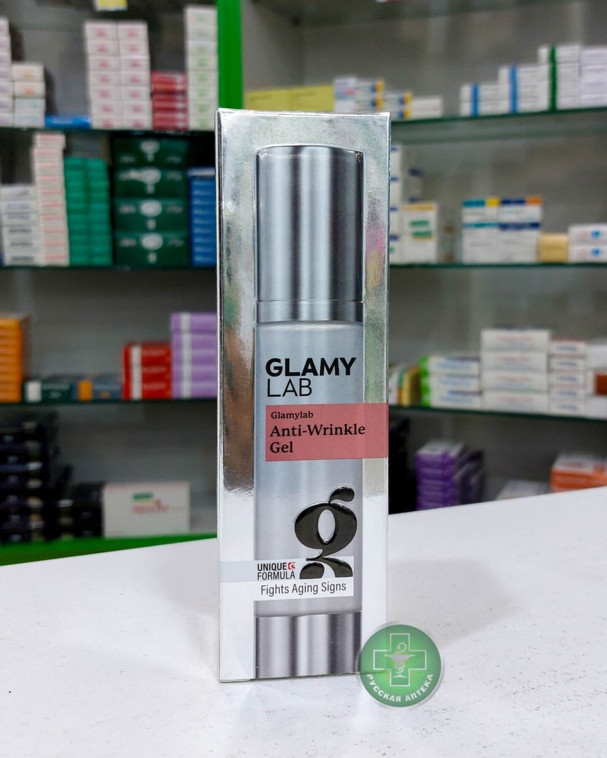 GLAMY LAB Anti-Wrinkle gel with Hyaluronic acid, peptides and vitamin E, for hydration and lifting 50 ml