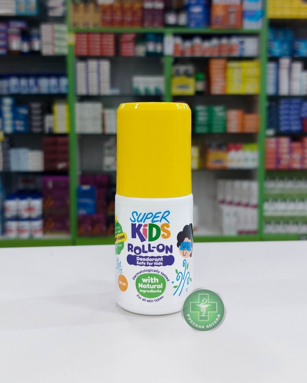 Super Kids Natural hypoallergenic pineapple kids deodorant 30 ml