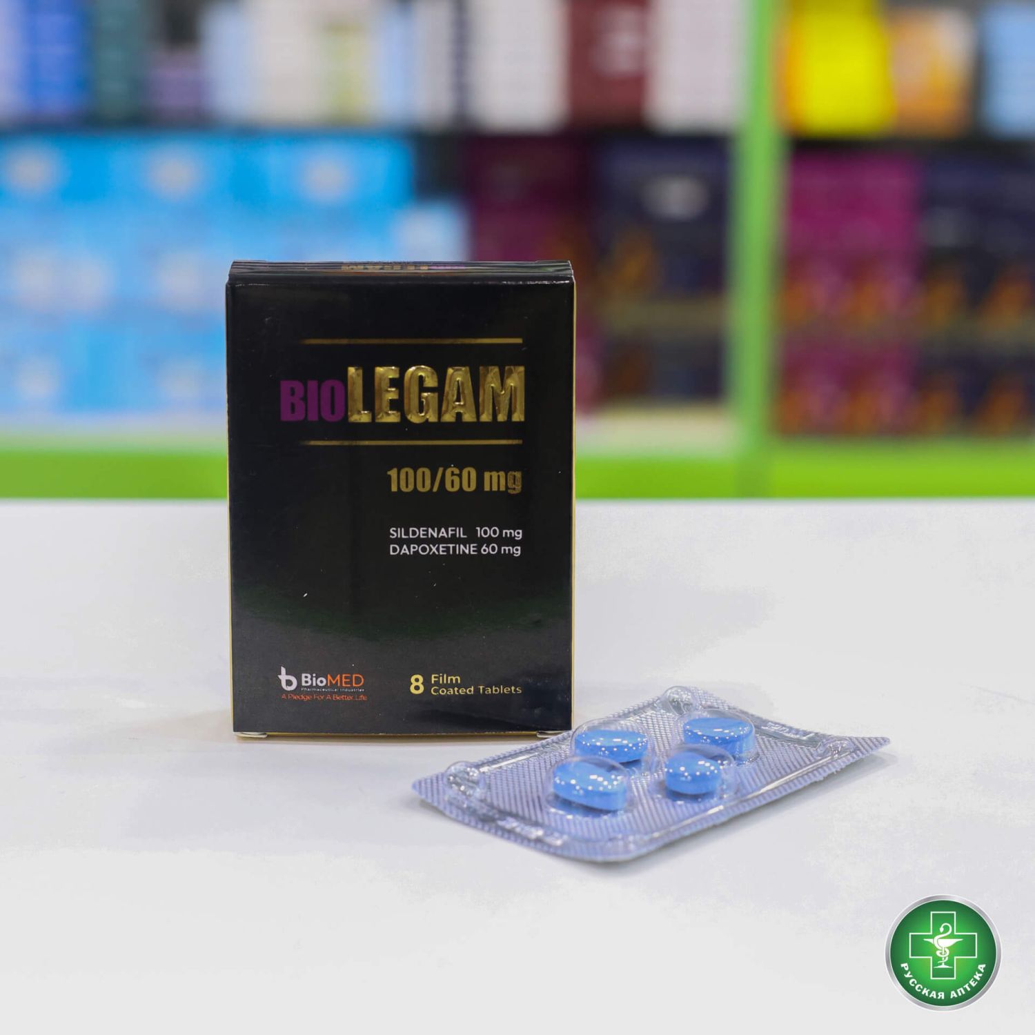 Biolegam 100/60 mg 8 tablets
