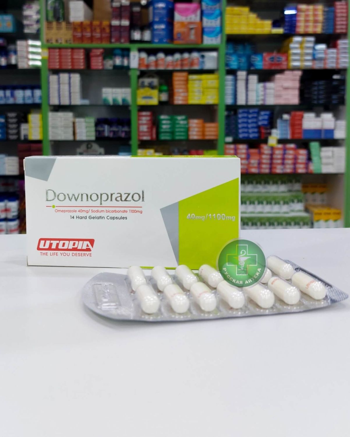Довнопразол 40/1100 мг 14 капсул