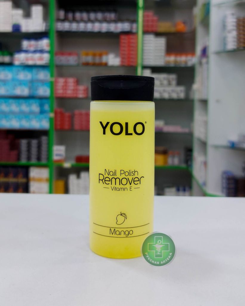 YOLO Nail polish remover with mango scent 135 ml