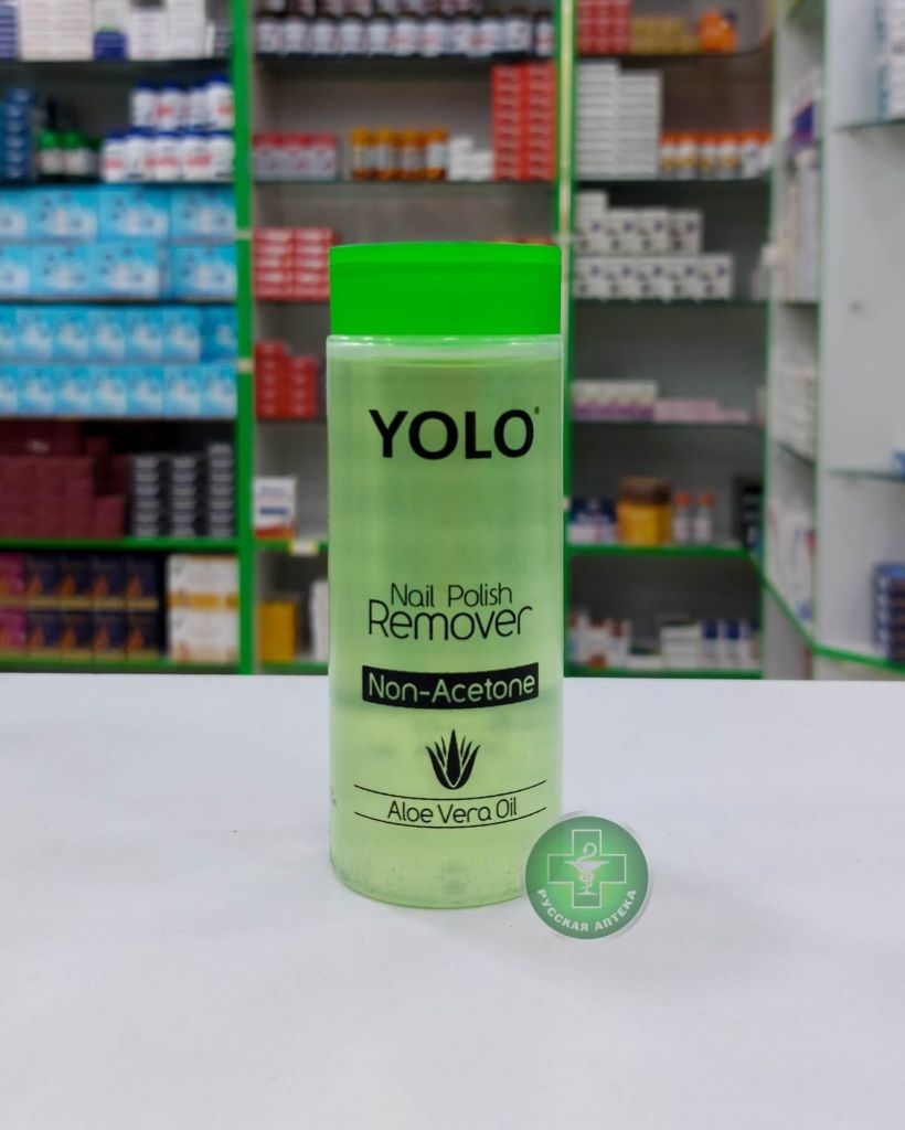 YOLO Non-Acetone nail polish remover with aloe Vera 135 ml