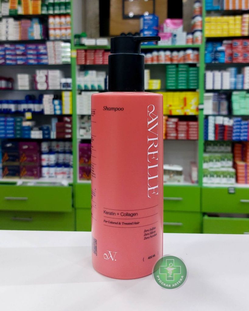 Avrelle Keratin & Collagen Shampoo for colored and damaged hair 400 ml