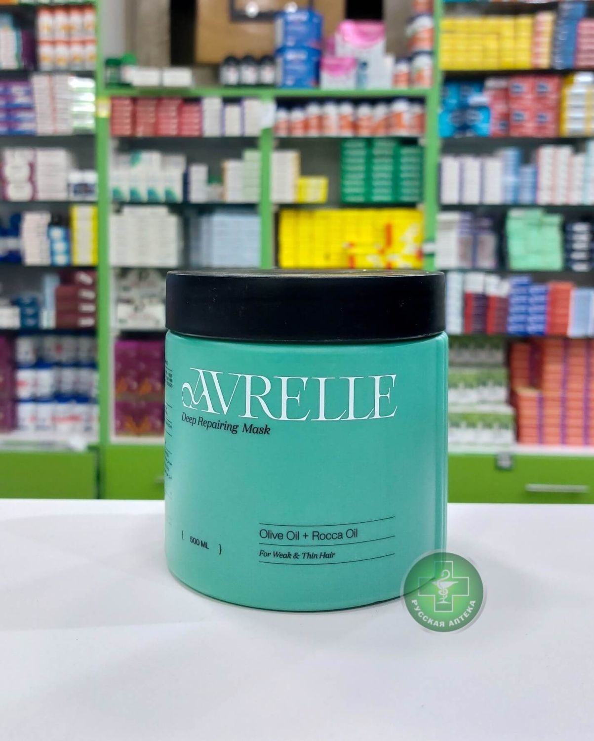 Avrelle Olive oil + Rocca oil deep repairing hair mask for weak and thin hair 500 ml