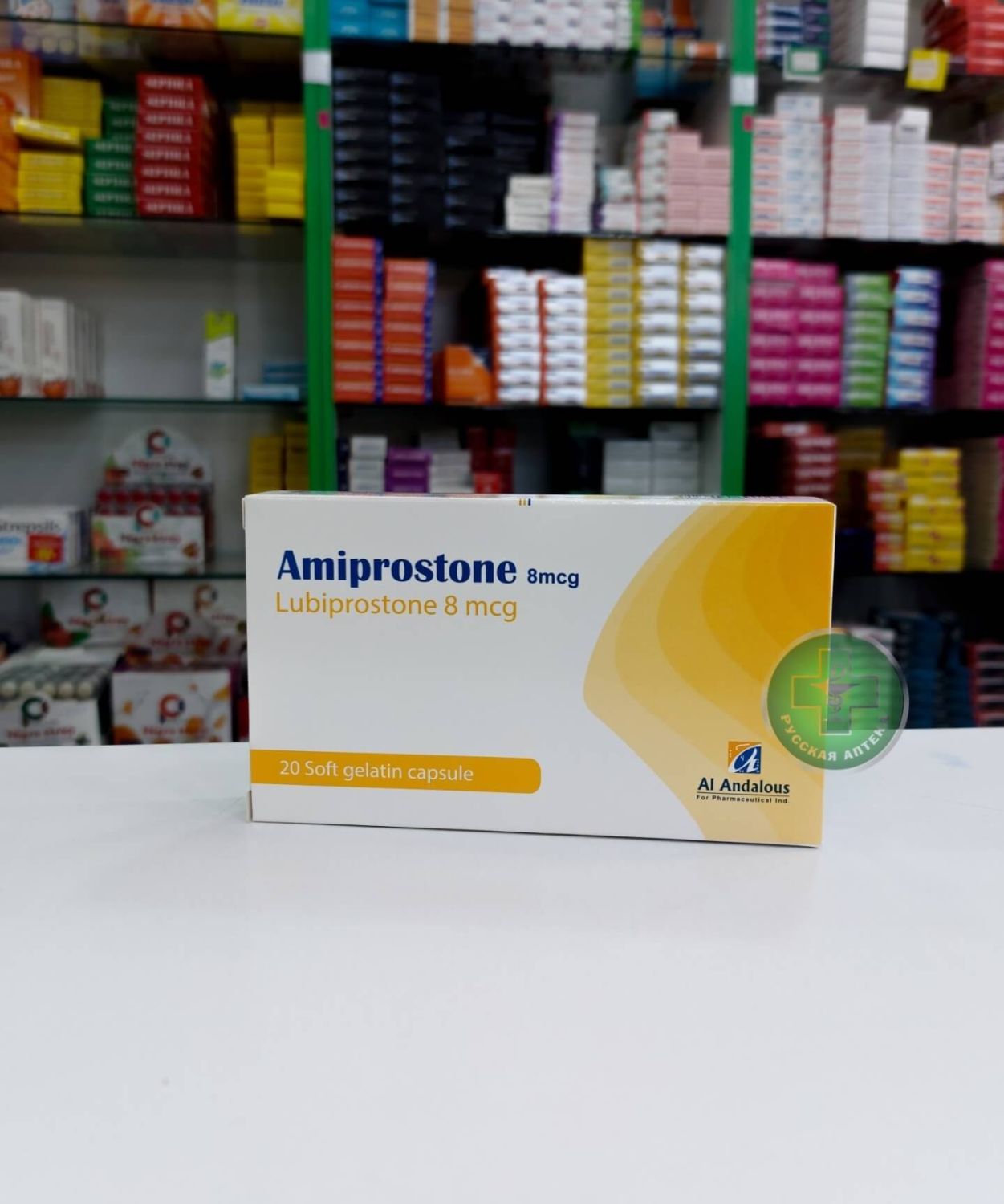 Amiprostone 8 mcg 20 capsules