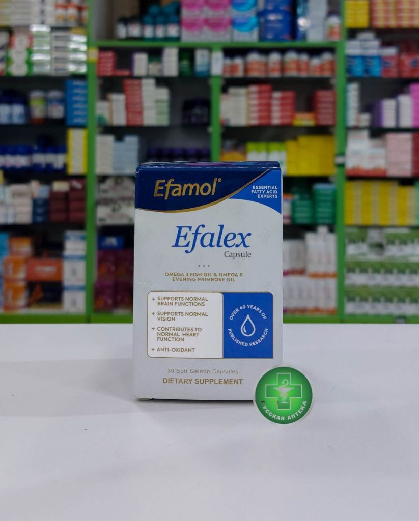 Efalex Dietary supplement with Omega-3 and Omega-6 fatty acids and Vitamin E 30 capsules