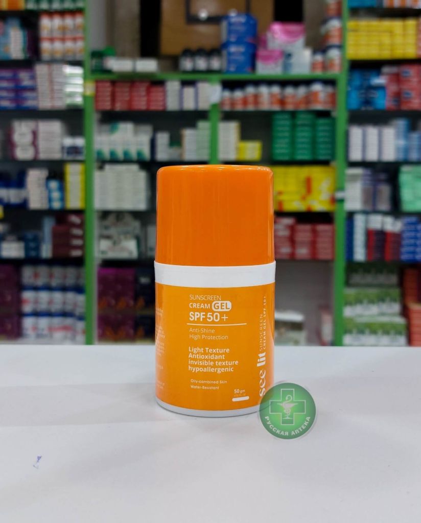 See-Lit Anti-Shine Sunscreen Cream Gel for the face SPF 50+ 50 gm
