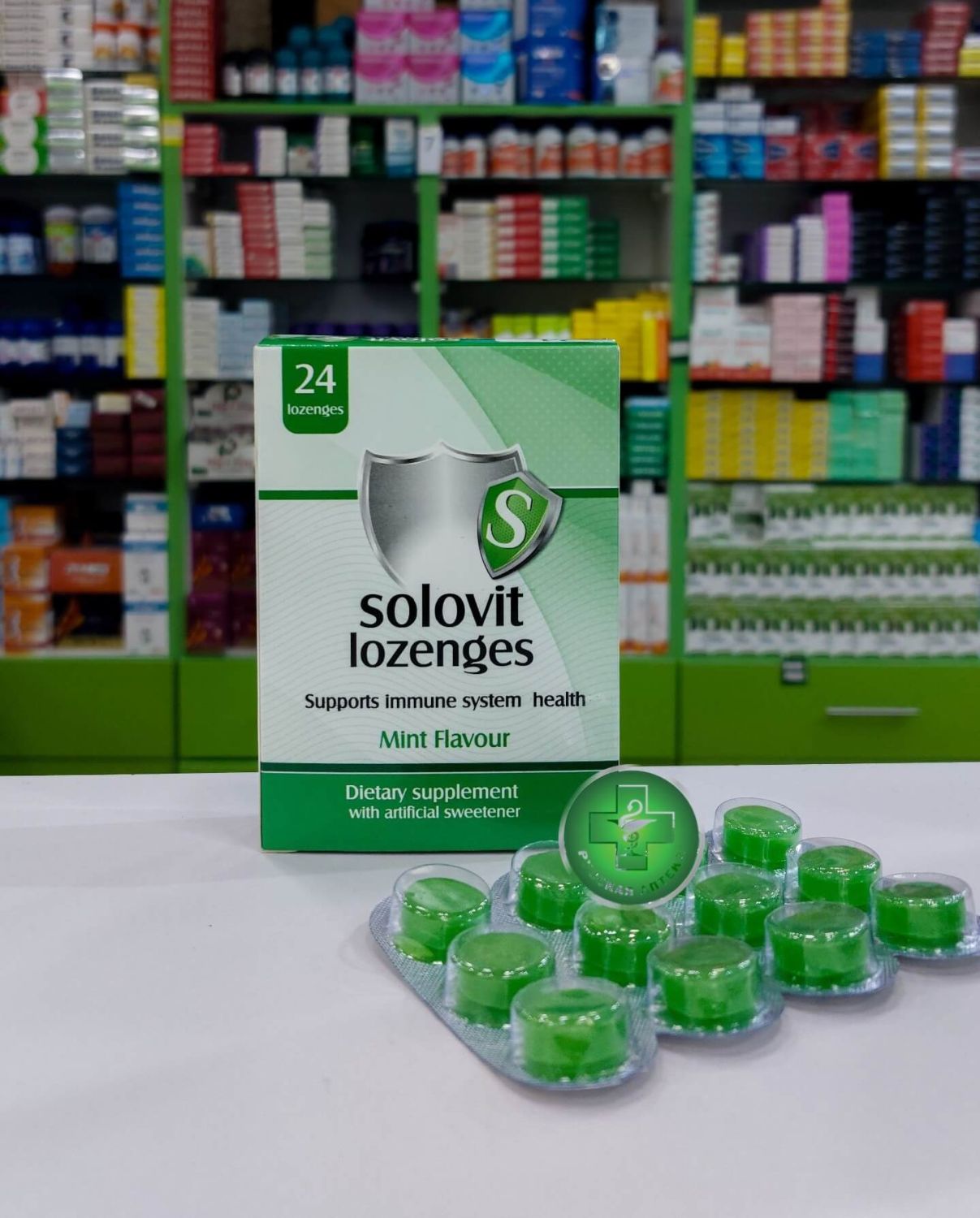 Solovit Throat lozenges mint flavor 24 pcs