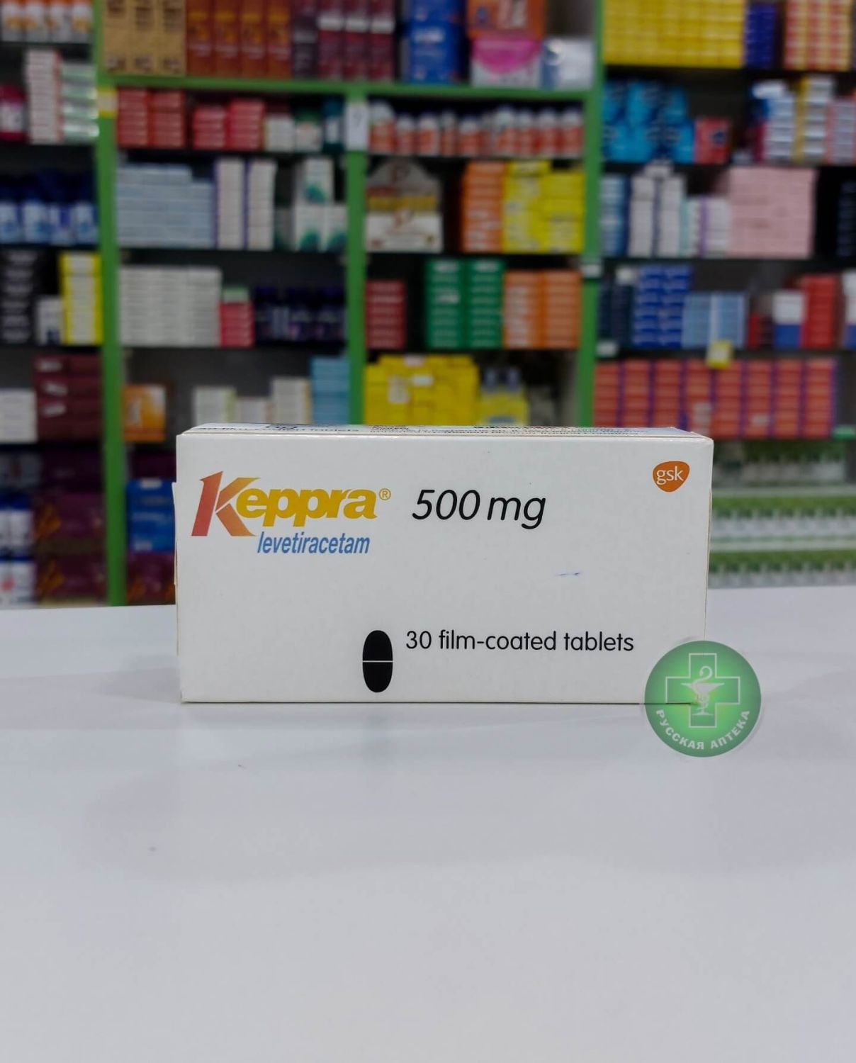 Keppra 500 mg 30 tablets