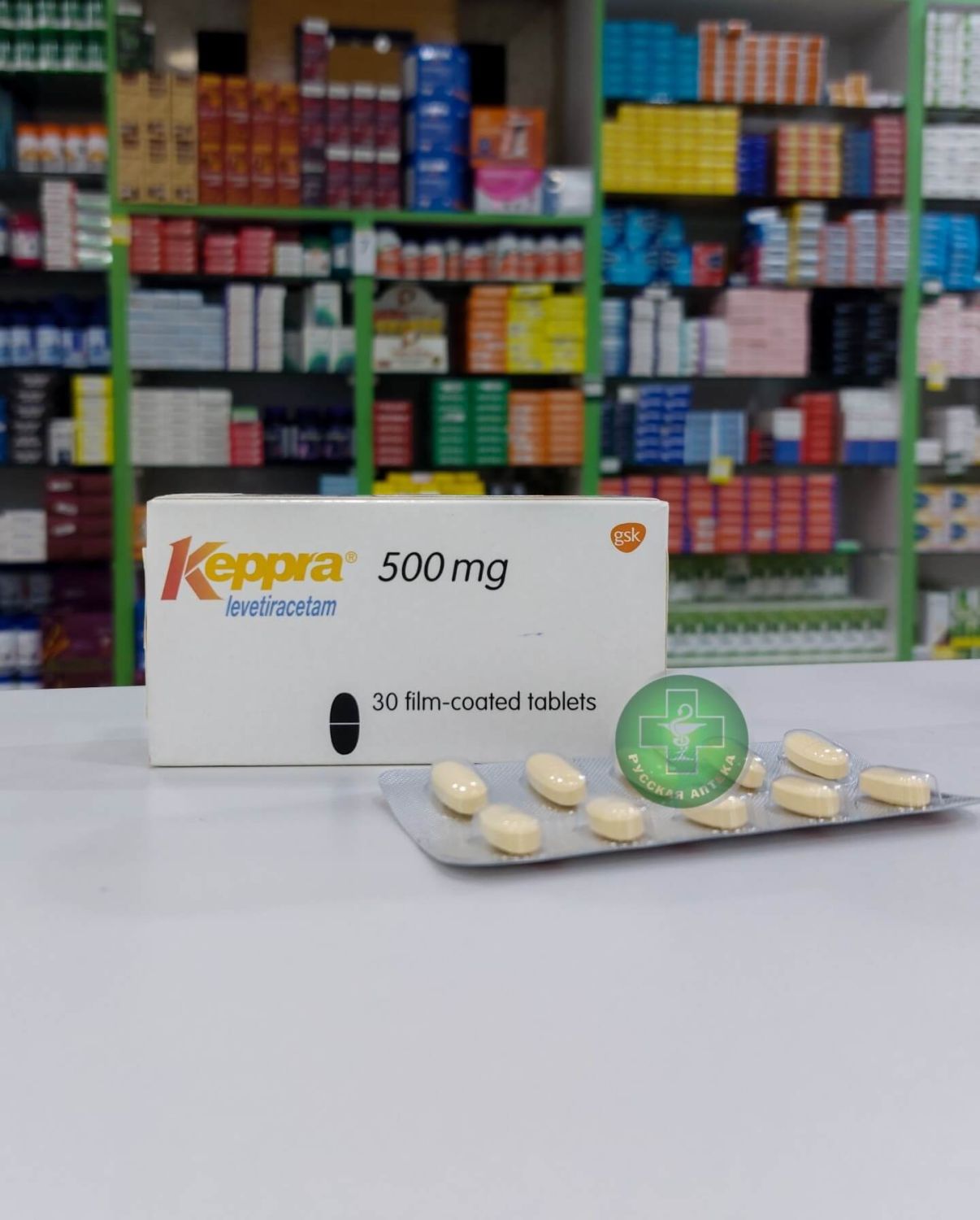 Keppra 500 mg 30 tablets
