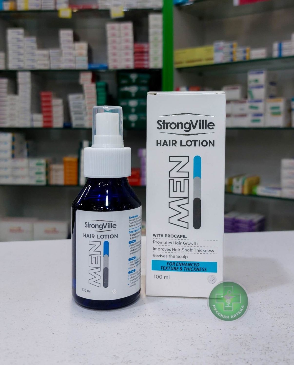 StrongVille Men stimulating hair lotion for growth and density 100 ml