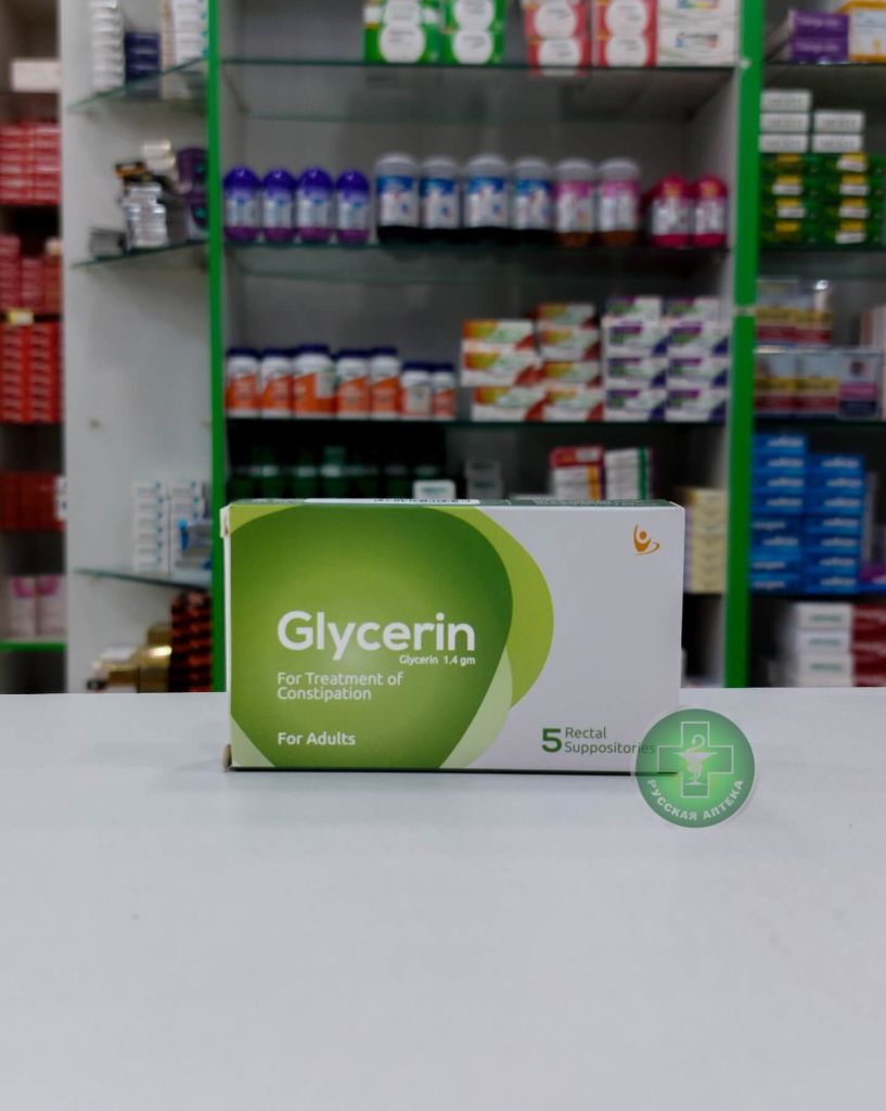 Glycerin 1.4 g Rectal suppositories for adults 5 pcs