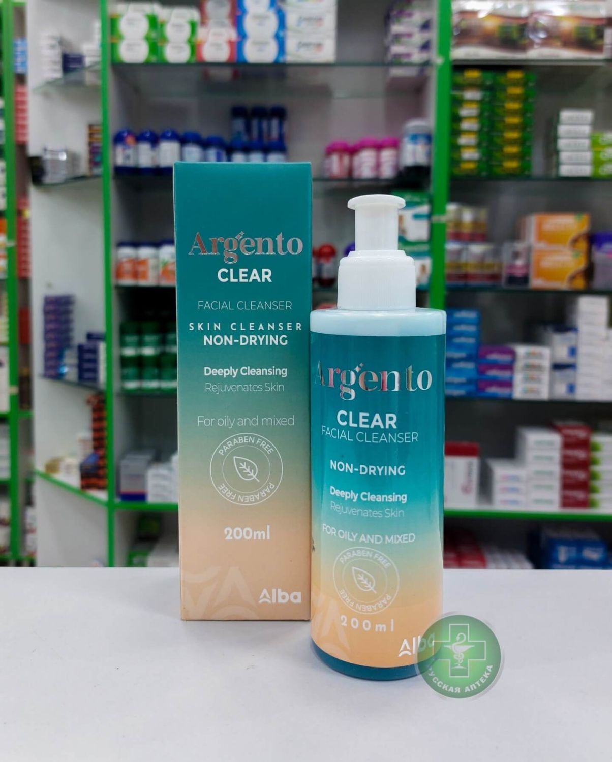 Argento Clear Facial cleanser purifying gel for oily and combination skin 200 ml